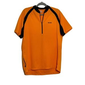 PEARL IZUMI Men’s L Bicycling Shirt Orange Black Polyester